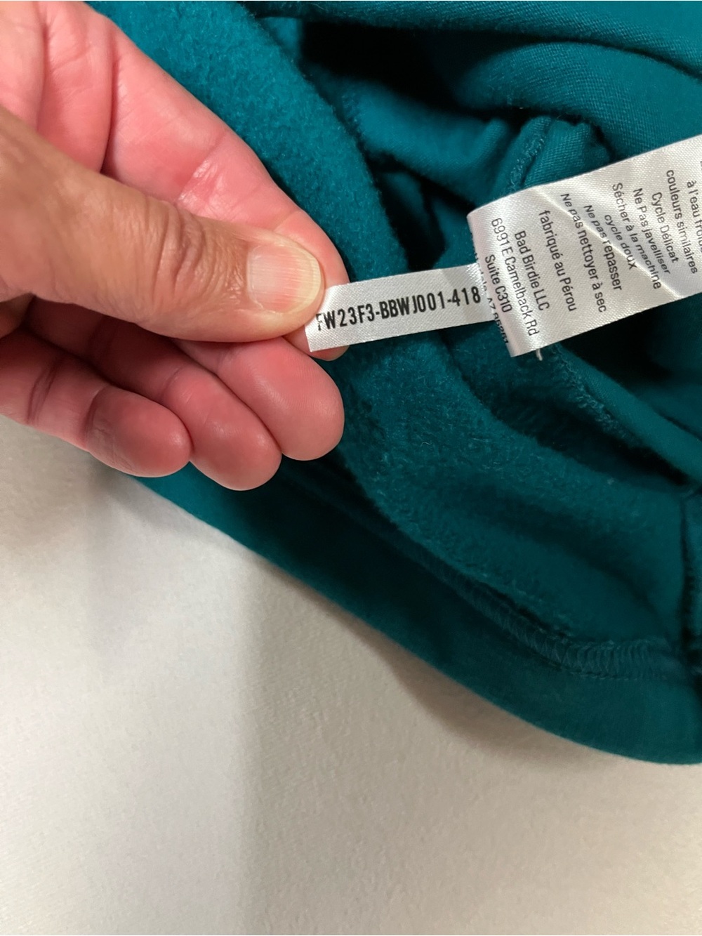 Bad Birdie Rec League Sweatshirt Women L Teal Green Golf Fleece Pullover Cropped - Picture 9 of 11